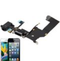 Basetta Connettore Carica Audio cavo flat per iPhone 5 Bianc